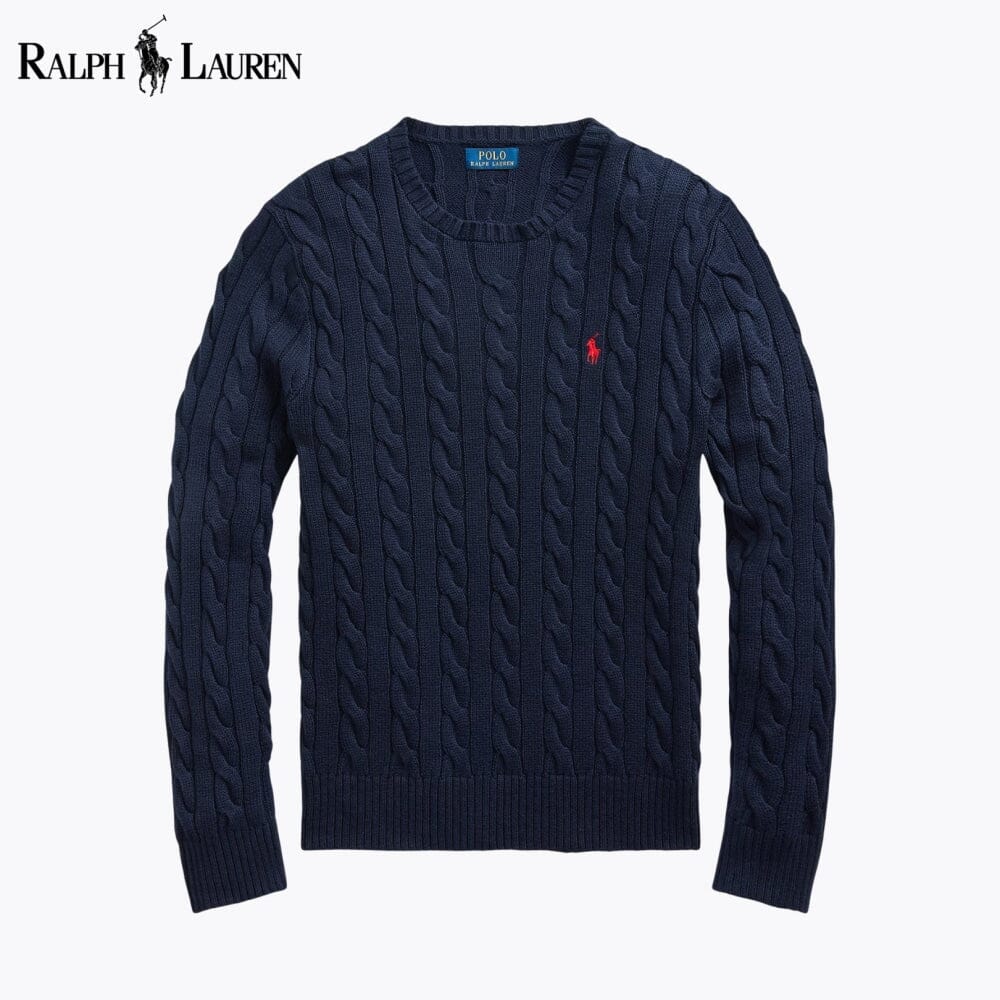 𝑅𝐿 Classic Cable-Knit Sweater