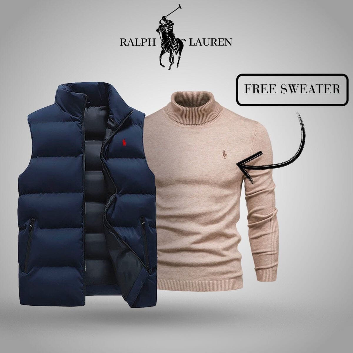 𝑅𝐿 Vest + Free Sweater