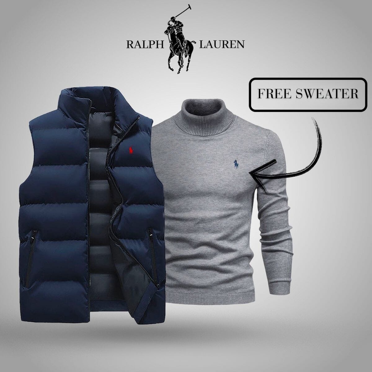 𝑅𝐿 Vest + Free Sweater